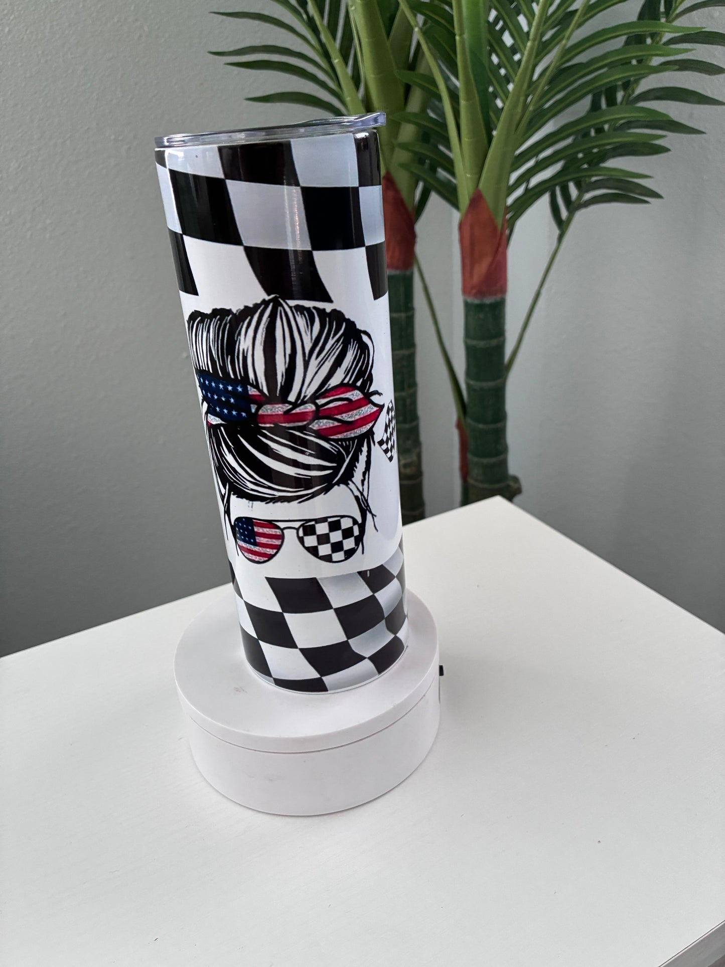 He races therefore I drink 20 oz tumbler