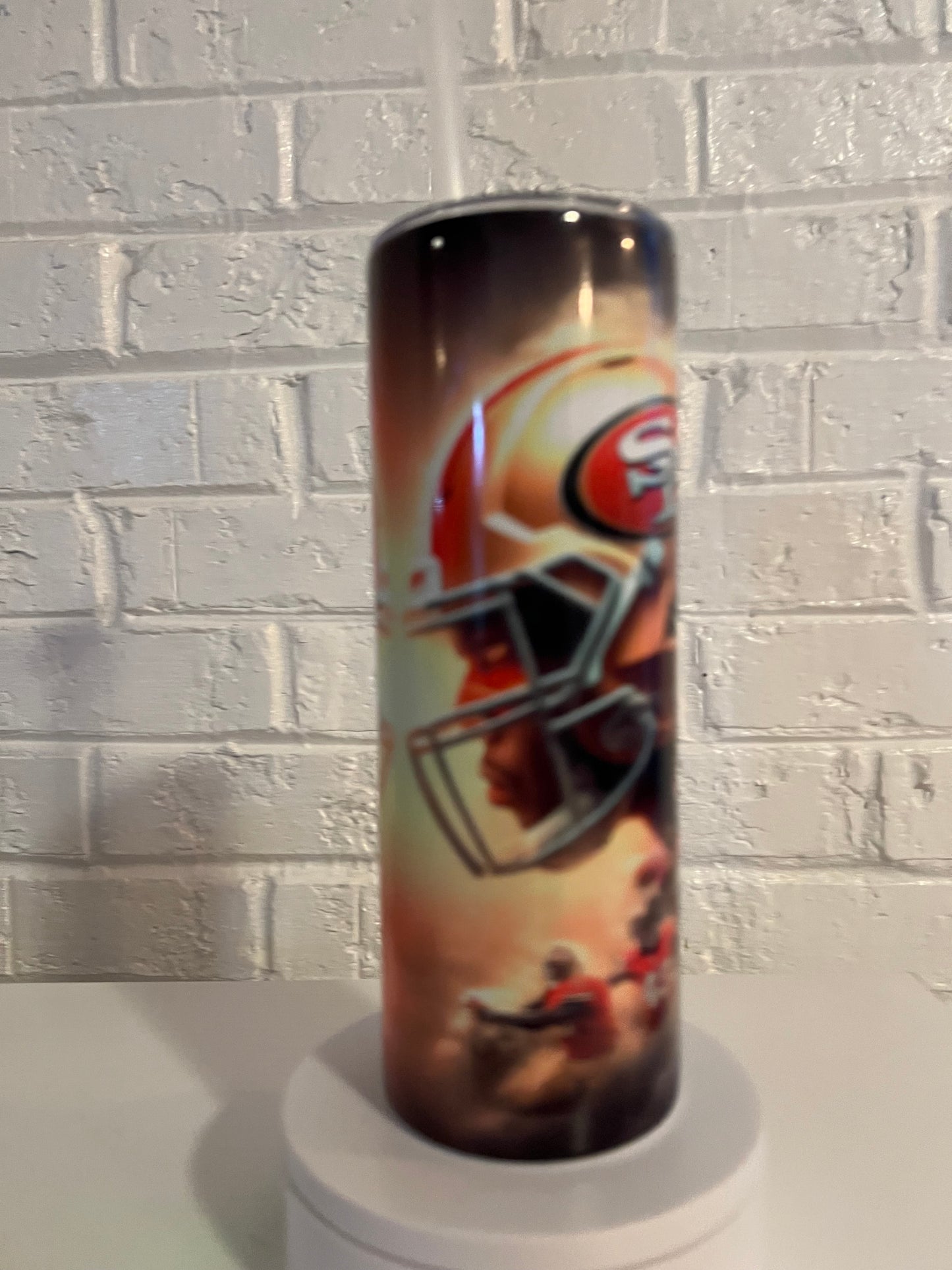 KC Chiefs and 49rs Super Bowl tumbler