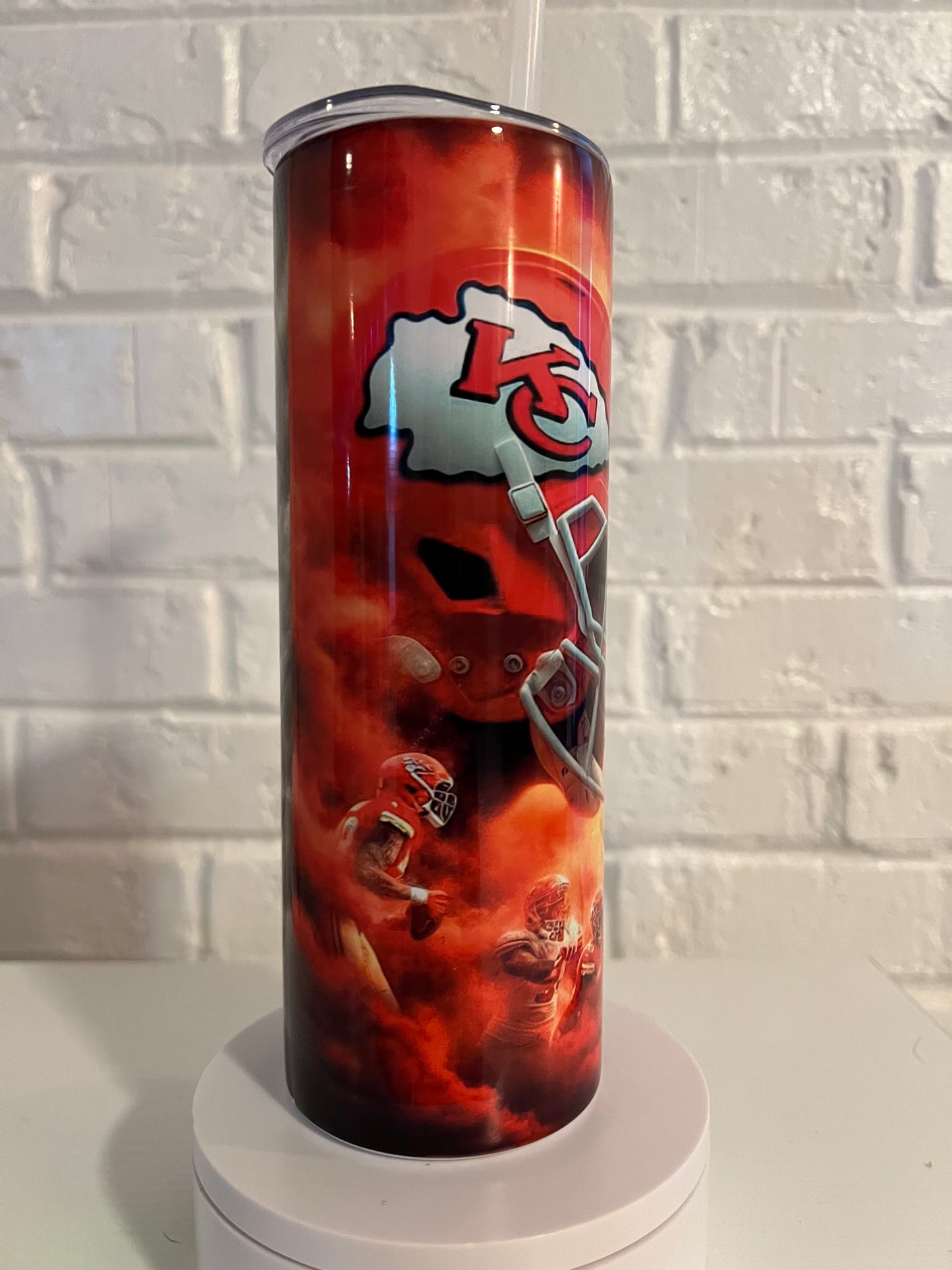 KC Chiefs and 49rs Super Bowl tumbler