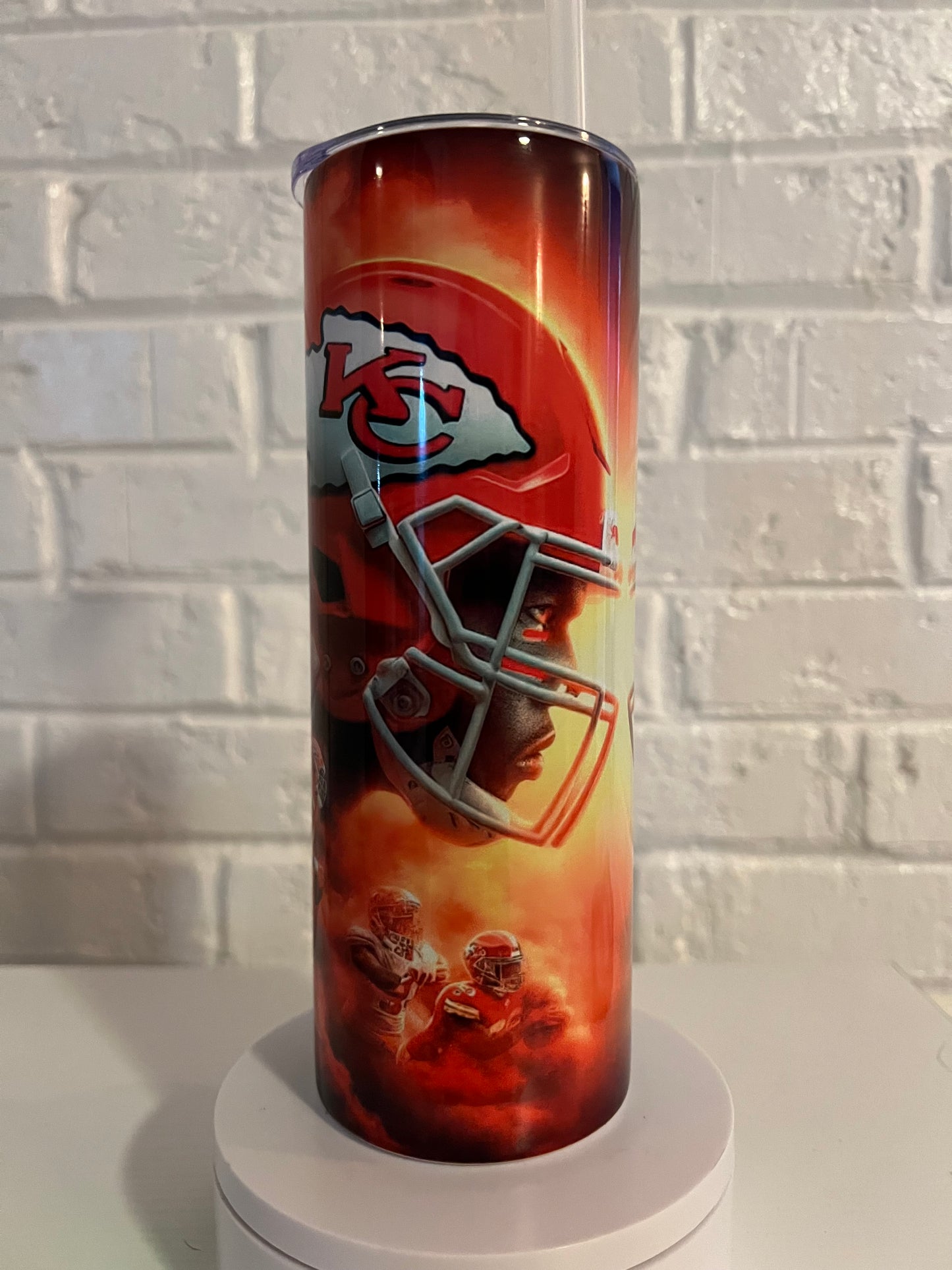 KC Chiefs and 49rs Super Bowl tumbler