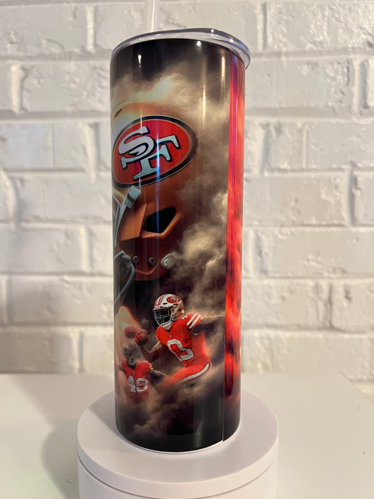 KC Chiefs and 49rs Super Bowl tumbler