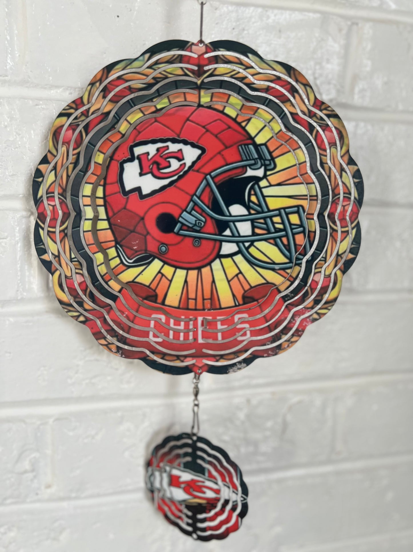 Kansas City Chiefs 8 inch Wind Spinner