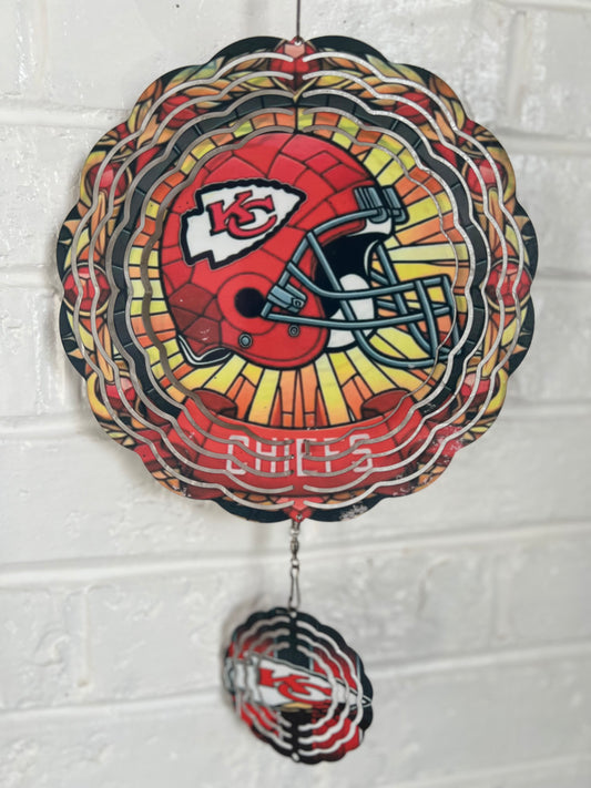 Kansas City Chiefs 8 inch Wind Spinner