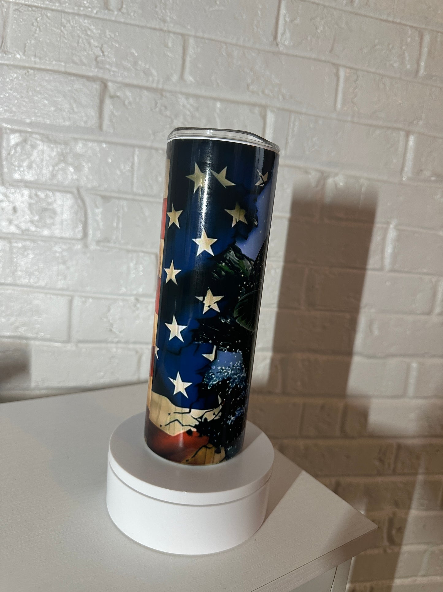 Bass Fishing Tumbler, American Flag.