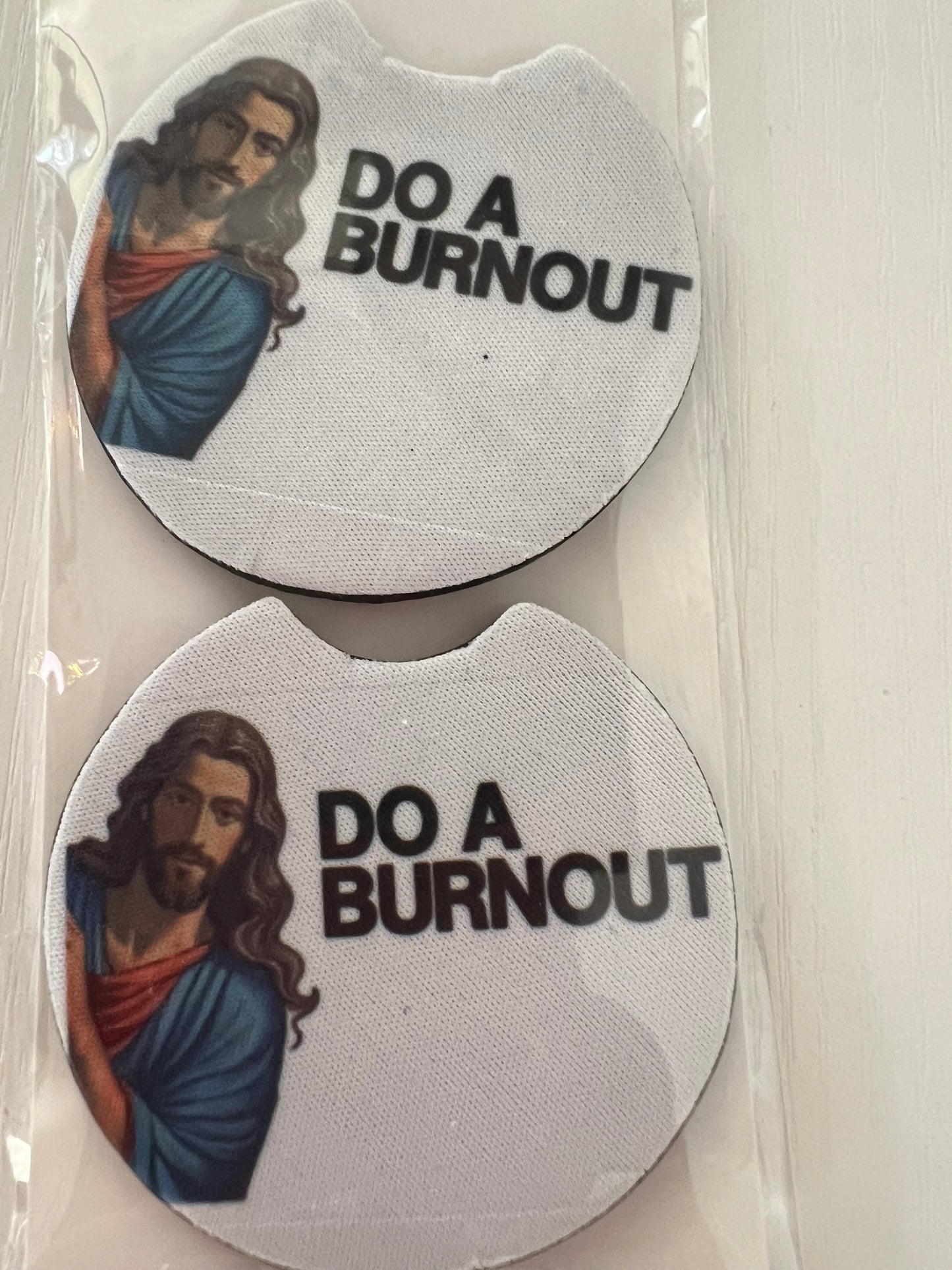 Car Coasters "Do a burn out"